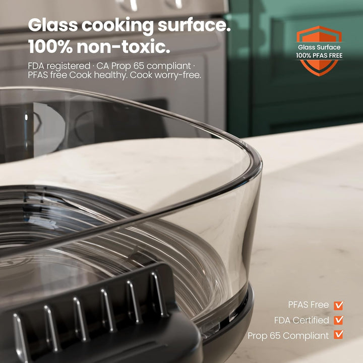 Kismile 5 - in - 1 Portable Glass Air Fryer K8126 - Kismile