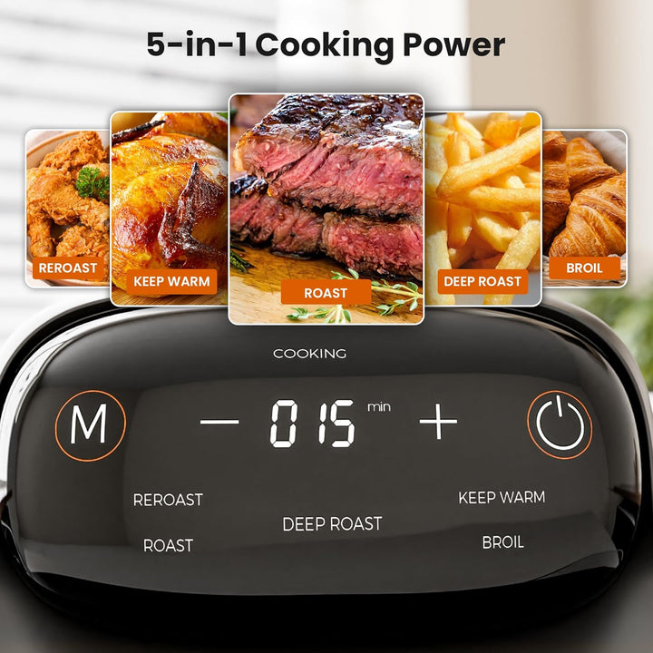 Kismile 5 - in - 1 Portable Glass Air Fryer K8126 - Kismile