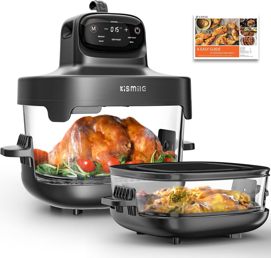 Kismile 5 - in - 1 Portable Glass Air Fryer K8126 - Kismile