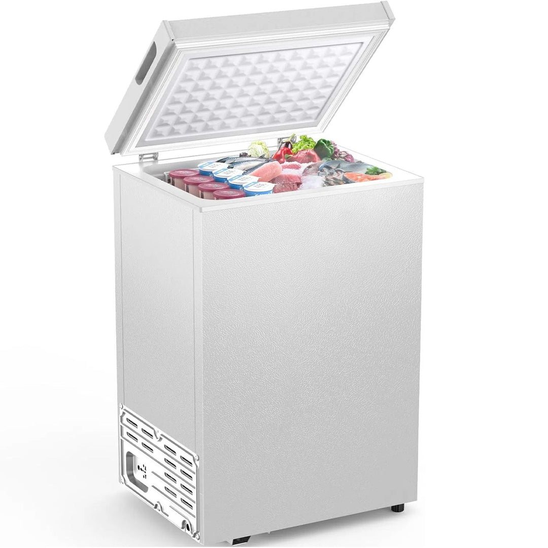 Kismile 7.0/3.5 Cubic Feet Chest Freezer with Removable Basket Free Standing - Kismile