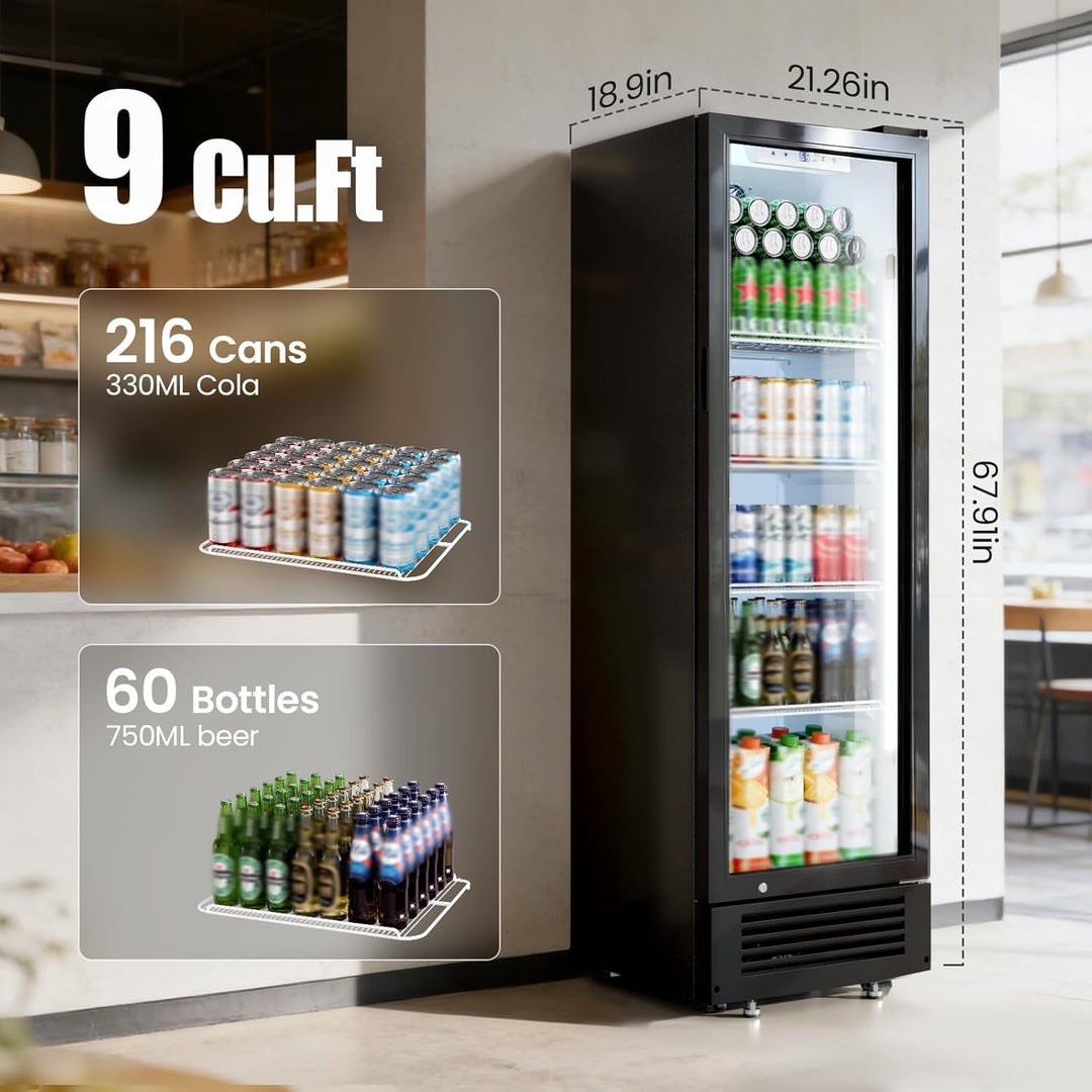 Kismile 9 Cu.Ft Commercial Refrigerator DC58255H1 - Kismile