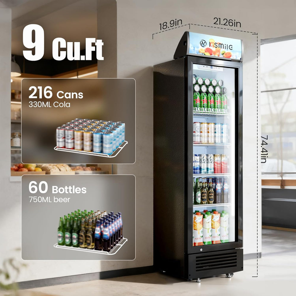 Kismile 9 Cu.Ft Commercial Refrigerator DC58255H1 - Kismile