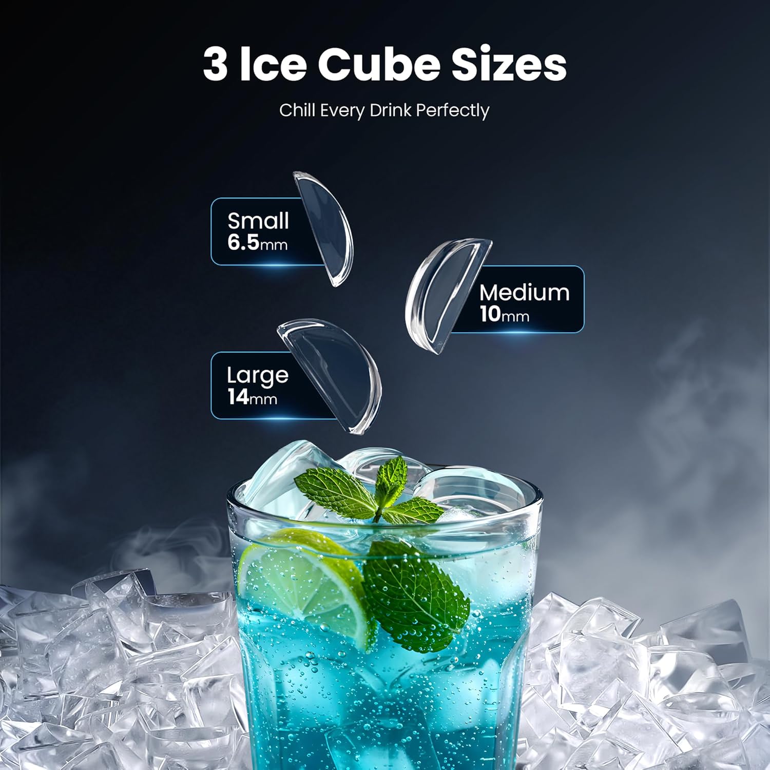 Square Ice Design Kismile Clear Square Ice Cubes Makers 58003RIM0 - Kismile