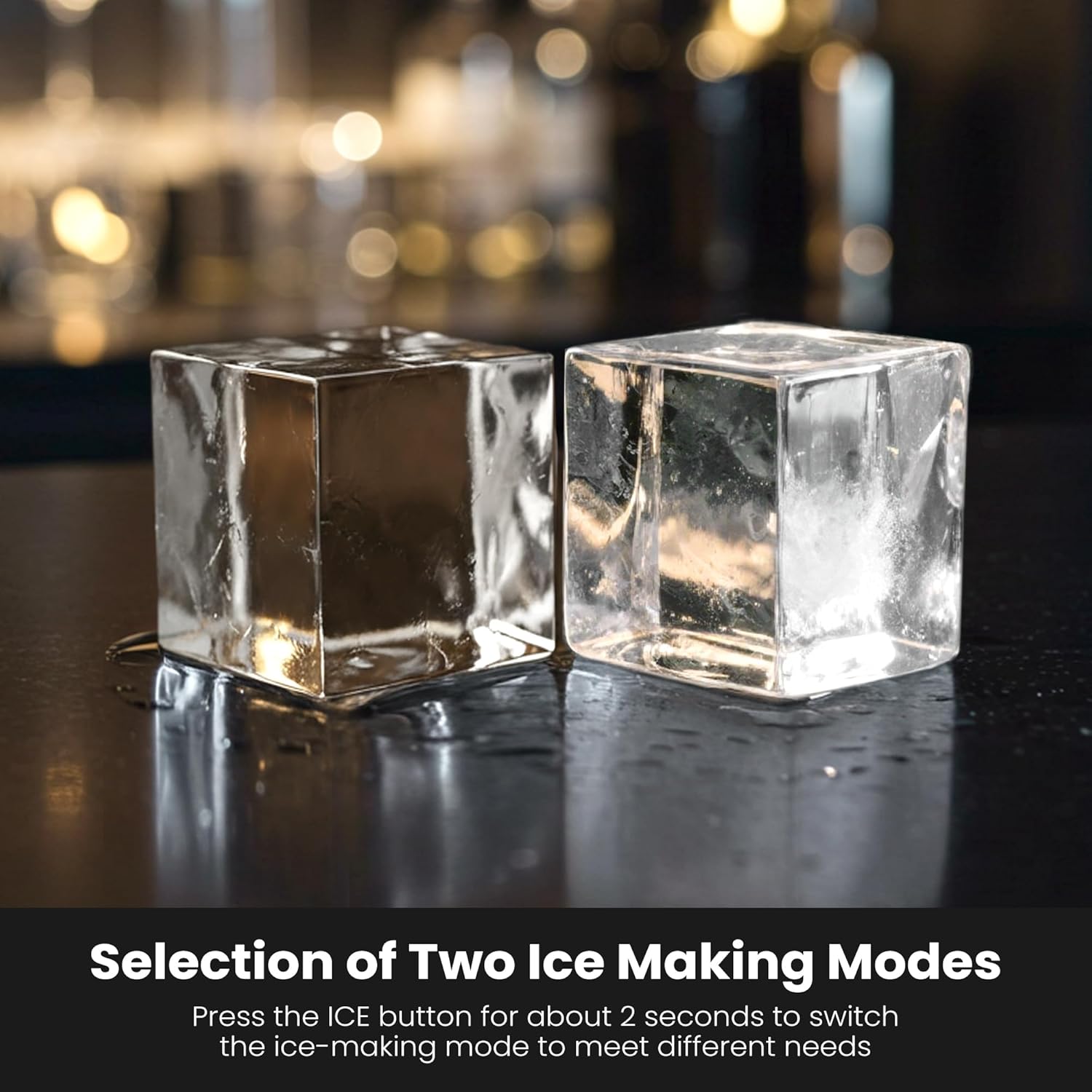Square Ice Design Kismile Clear Square Ice Cubes Makers 58003RIM0 - Kismile