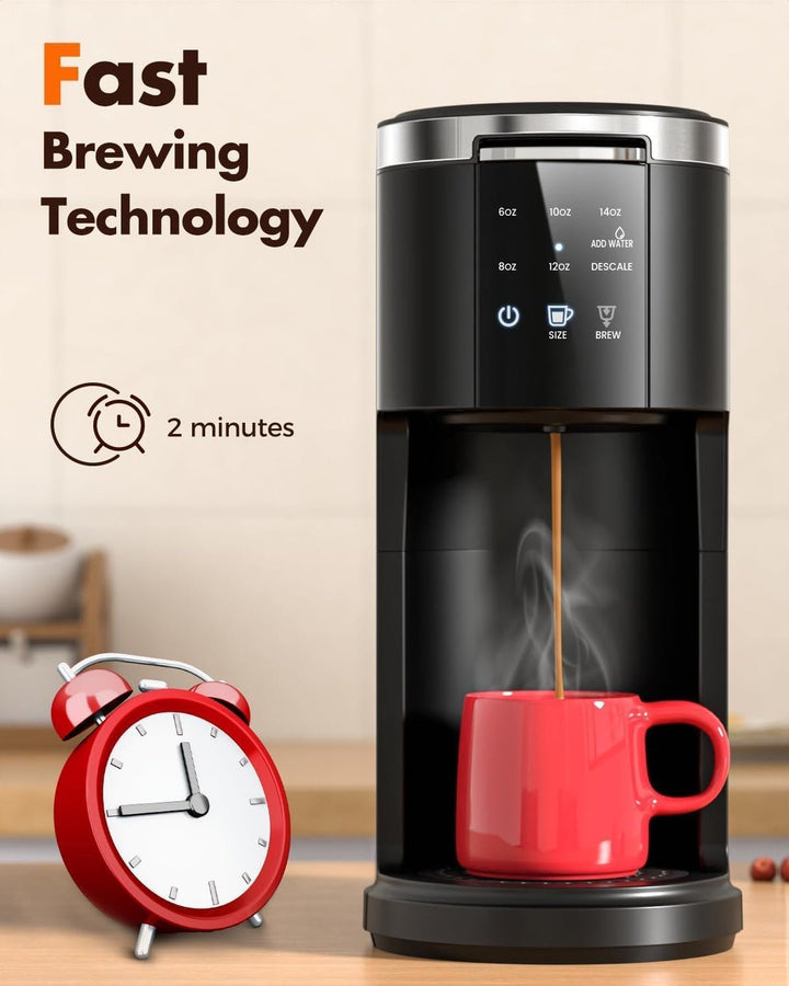 Kismile Coffee Maker, Programmable Drip Coffee Makers ,Timer, Self - cleaning,Stainless Steel - Kismile