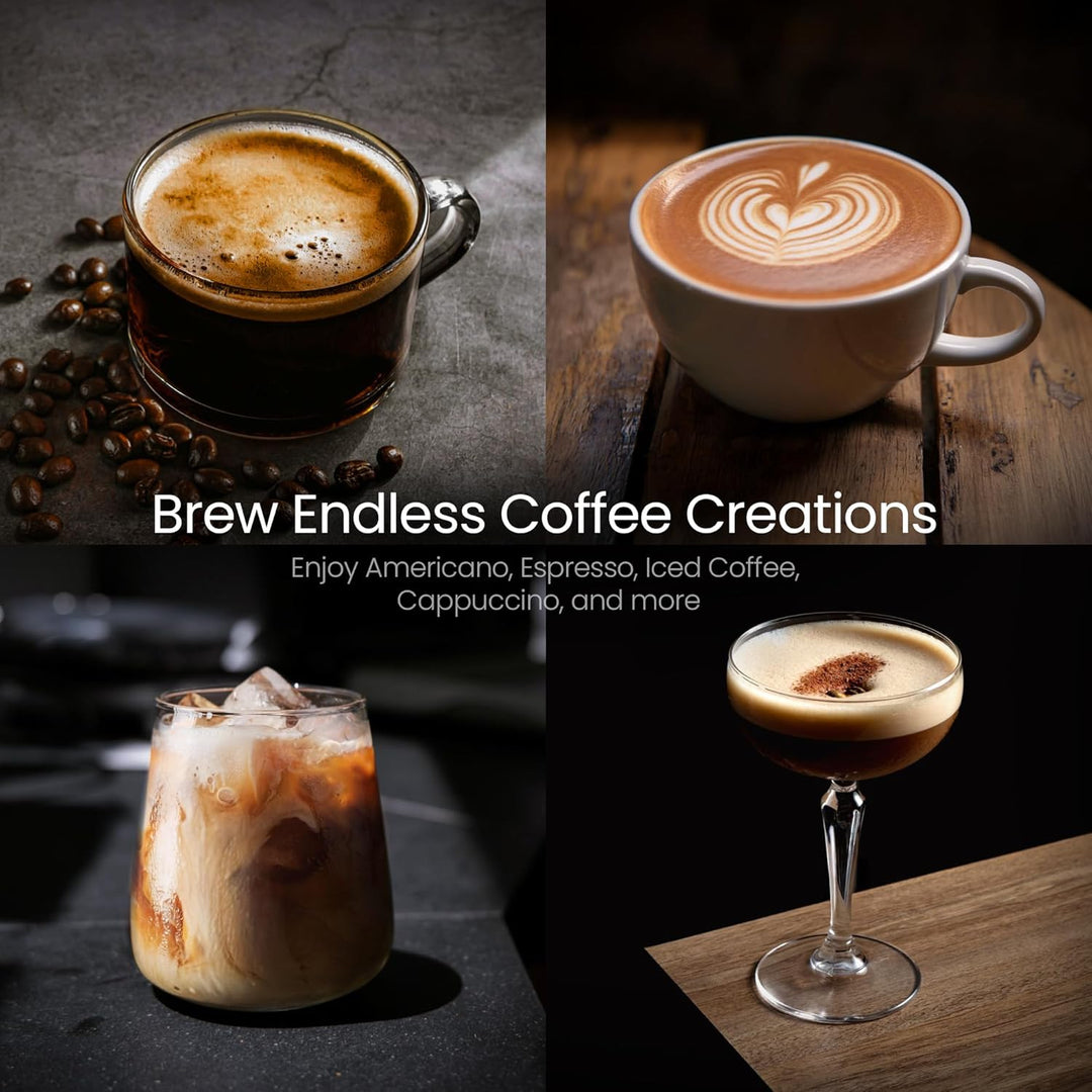 Kismile Espresso Coffee Maker Machine 20 Bar, with Milk Frother Steam Wand CM8032 - Kismile