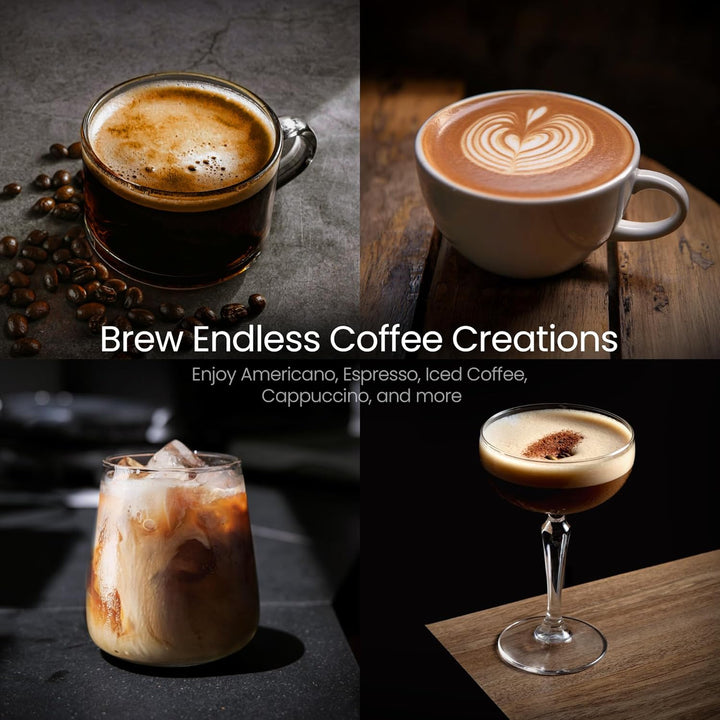 Kismile Espresso Coffee Maker Machine 20 Bar, with Milk Frother Steam Wand CM8032 - Kismile