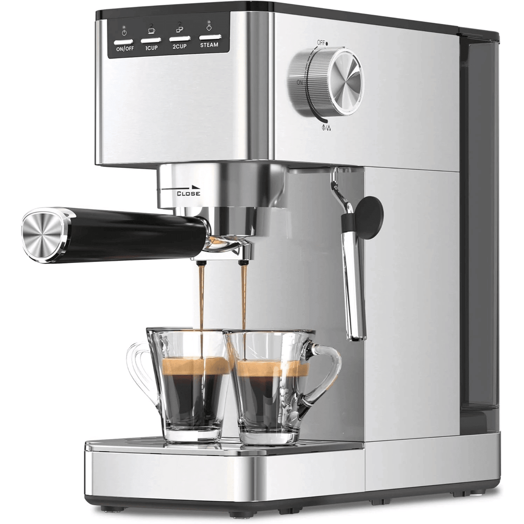 Kismile Espresso Coffee Maker Machine 20 Bar, with Milk Frother Steam Wand CM8032 - Kismile