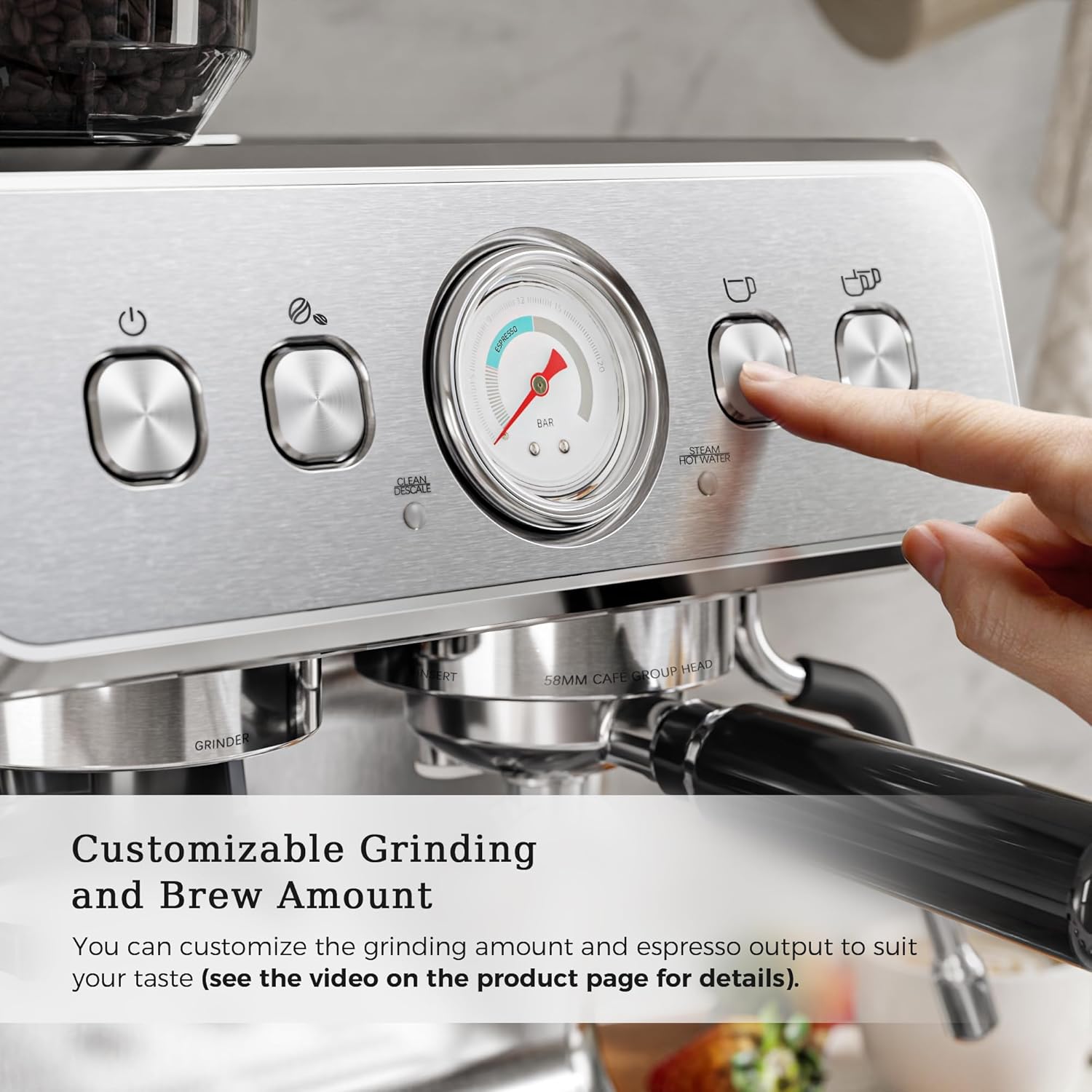 Kismile Coffee Maker with Reusable Filter & Keep Hot Plate