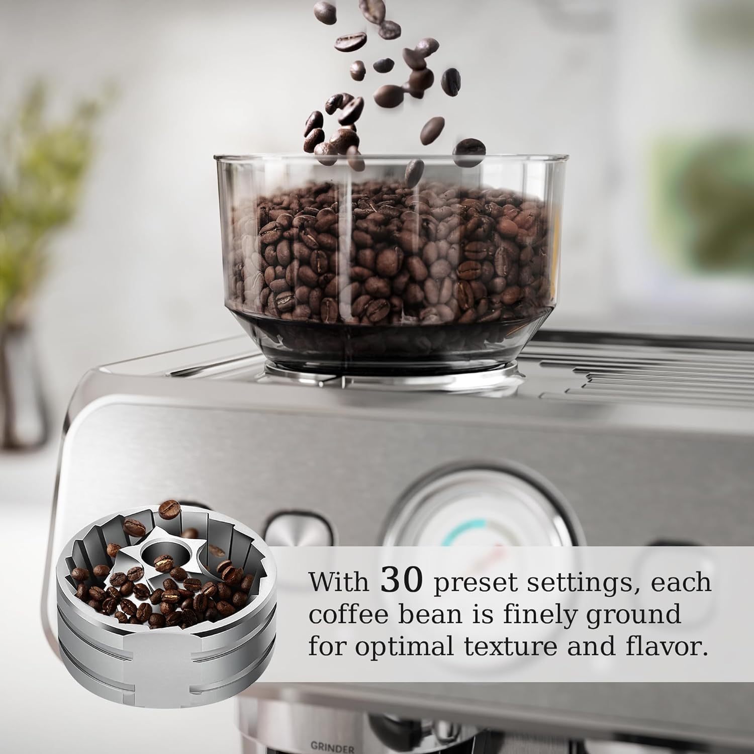 Kismile Coffee Maker with Reusable Filter & Keep Hot Plate