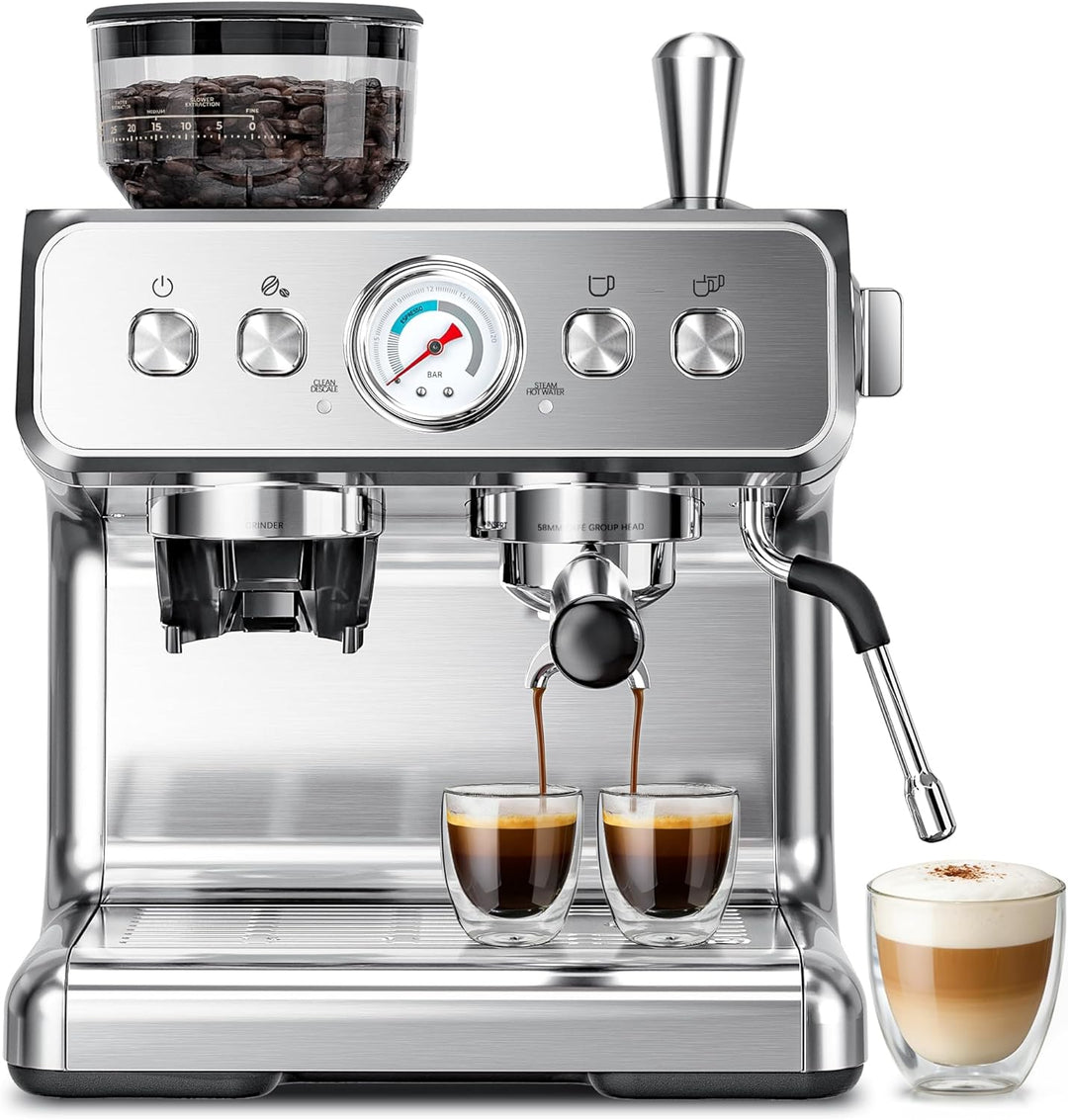 Kismile Espresso Machine with Grinder - Kismile