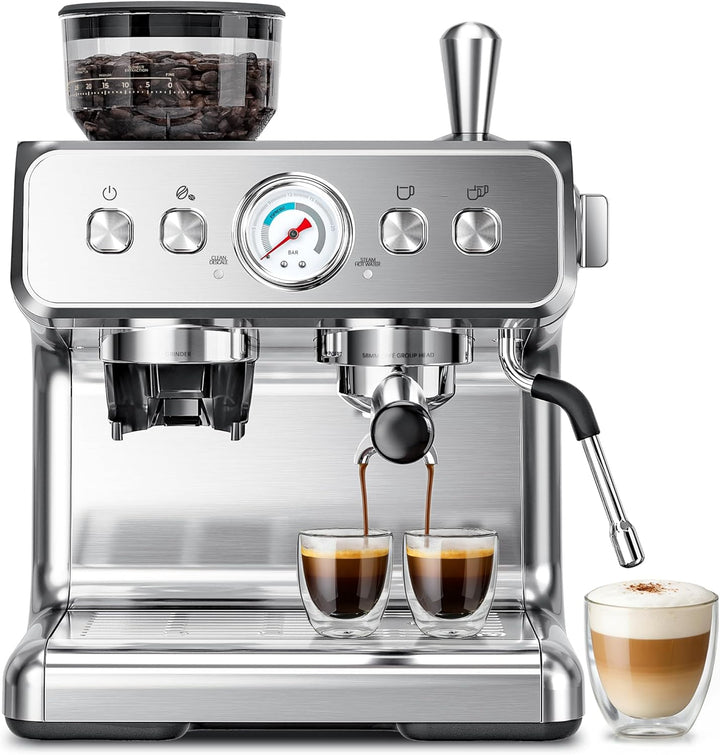 Kismile Espresso Machine with Grinder - Kismile