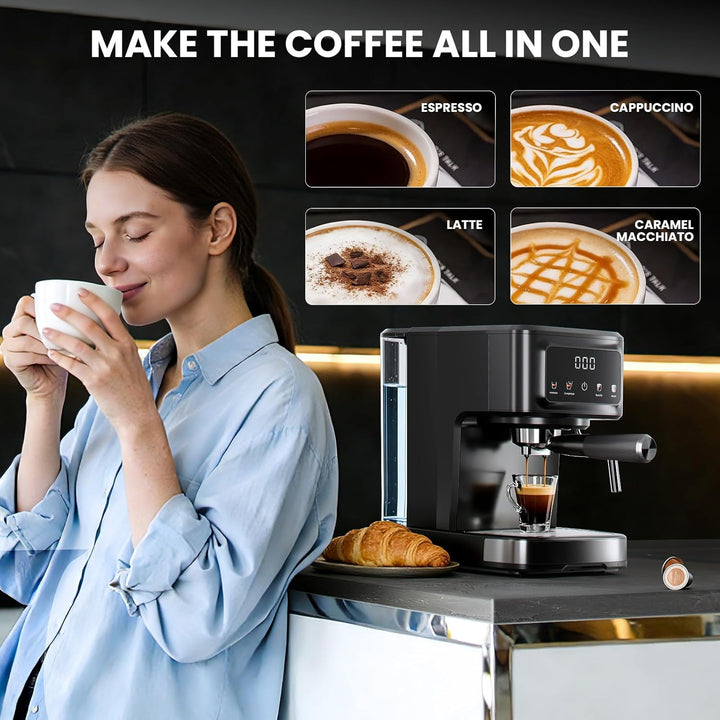 Kismile Espresso Machine with Grinder 80501KCM0 - Kismile