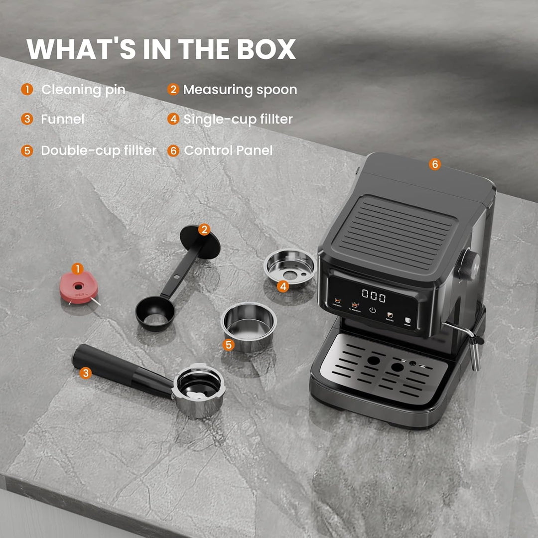 Kismile Espresso Machine with Grinder 80501KCM0 - Kismile