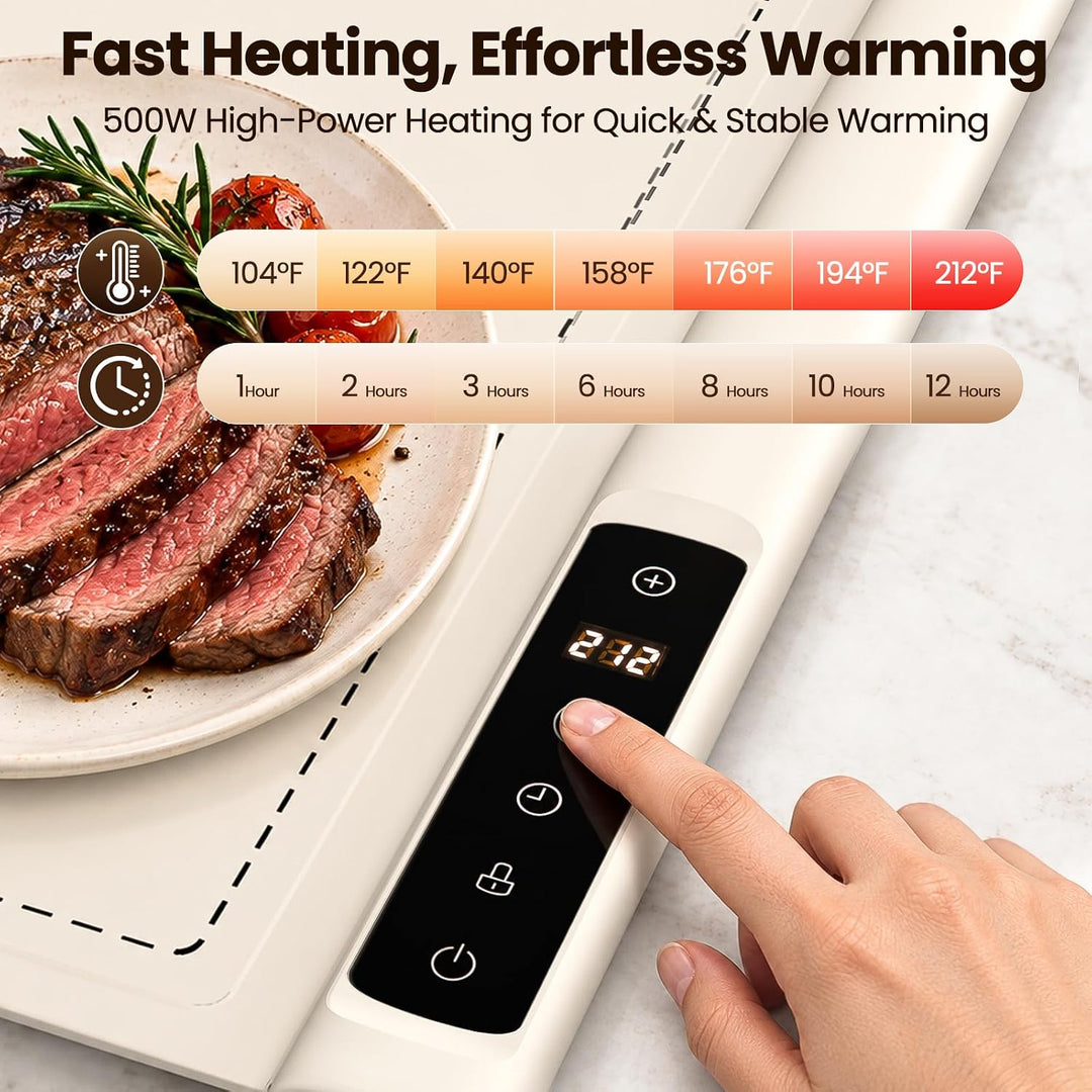 Kismile Extra Large 8-Plate Food Warming Mat WB2908 - Kismile