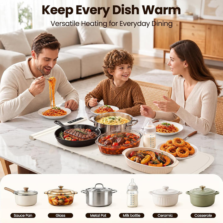 Kismile Extra Large 8-Plate Food Warming Mat WB2908 - Kismile