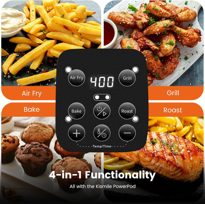 Kismile Glass Air Fryer Non Toxic 12501KAF0 - Kismile