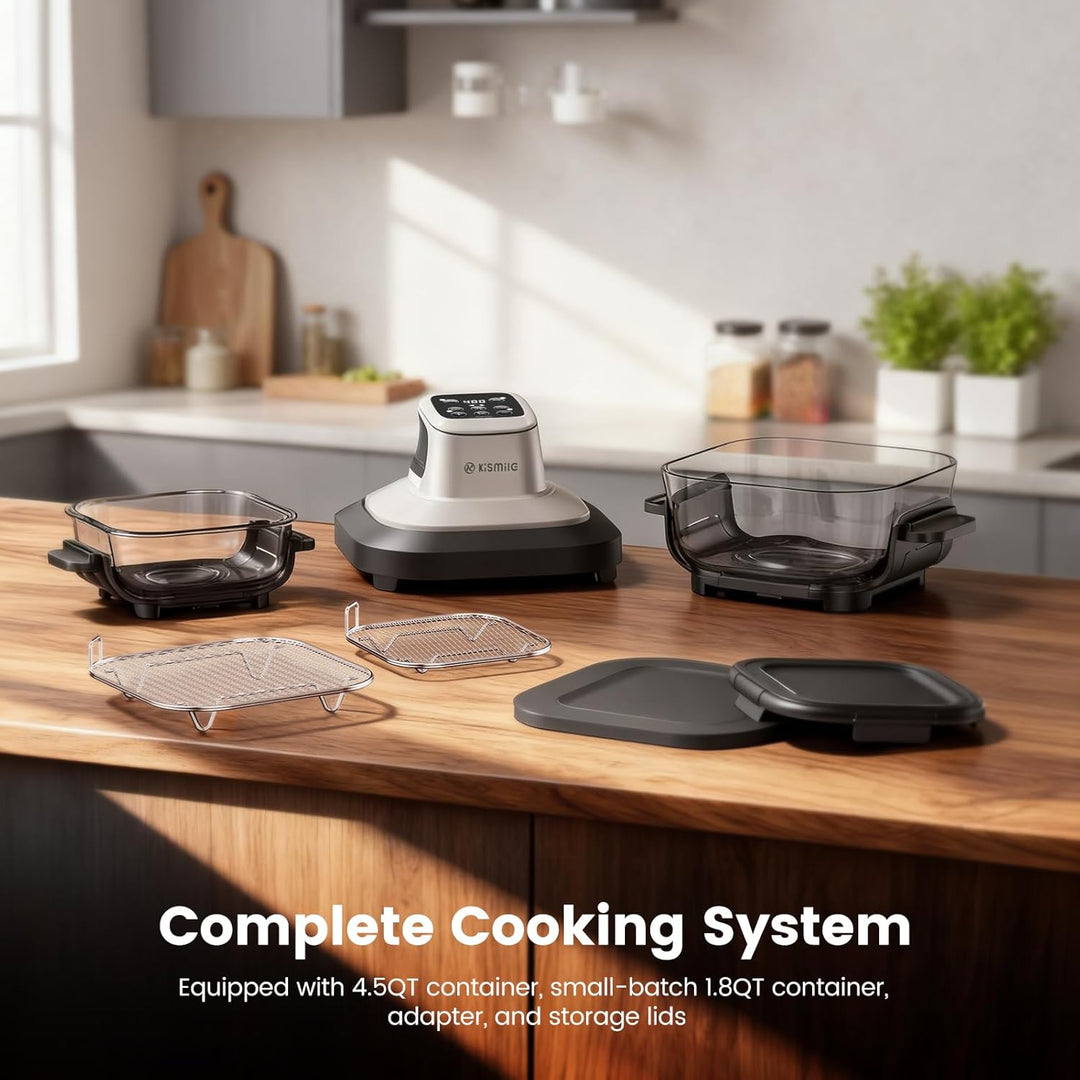 Kismile Glass Air Fryer Non Toxic 12501KAF0 - Kismile