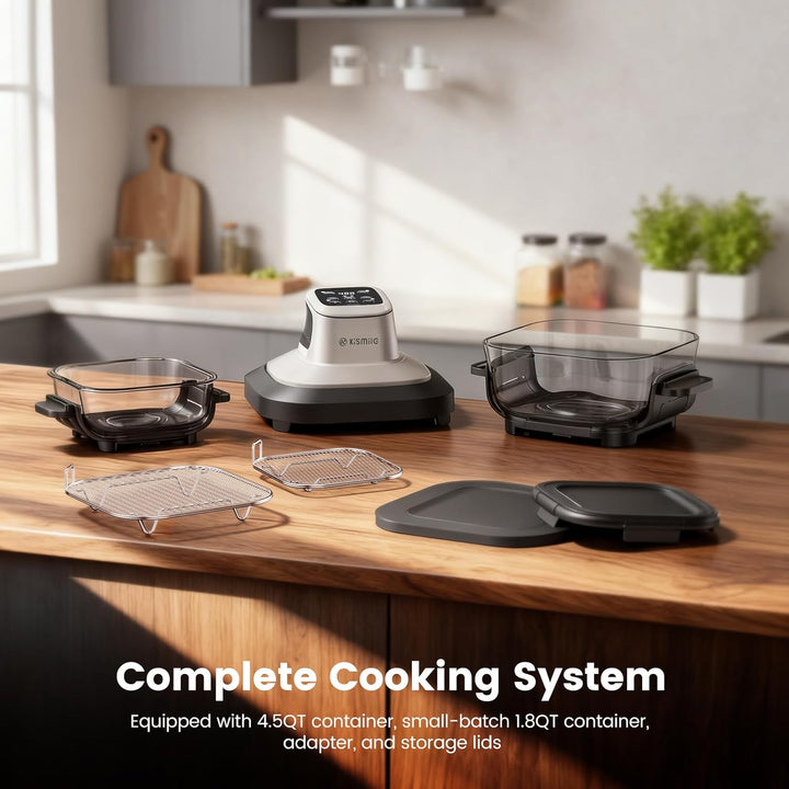 Kismile Glass Air Fryer Non Toxic 12501KAF0 - Kismile