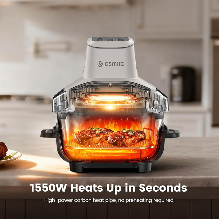 Kismile Glass Air Fryer Non Toxic 12501KAF0 - Kismile