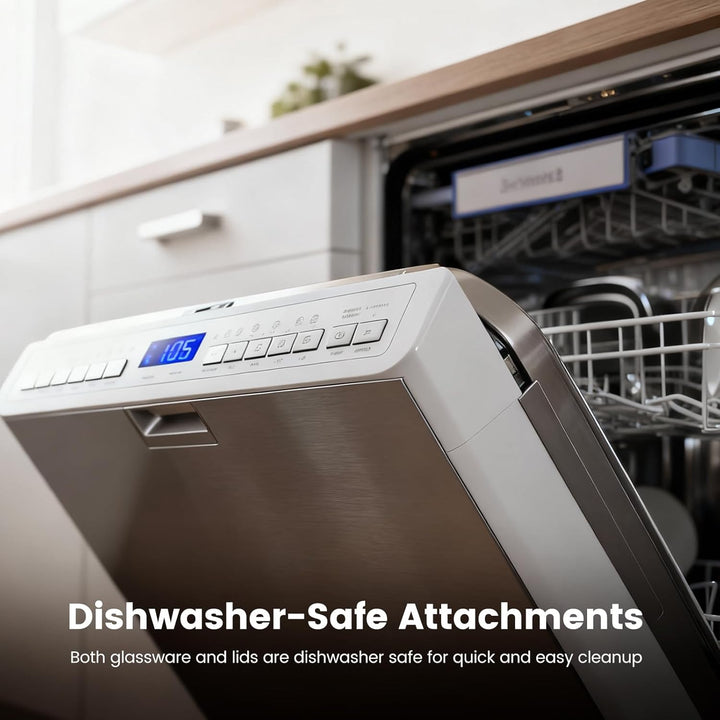 Kismile Glass Air Fryer Non Toxic 12501KAF0 - PURPLE - Kismile