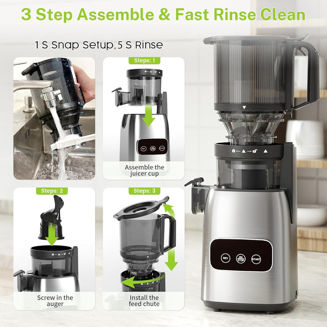 Kismile Juicer Machines with 5.4" Large Feed Chute 27120KJU0 - Kismile
