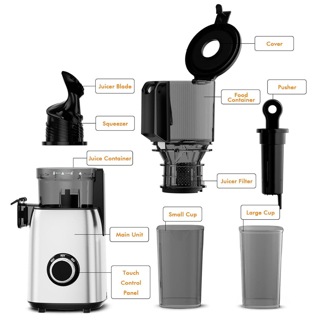 Kismile Juicer Machines with 5.4" Large Feed Chute 27120KJU0 - Kismile