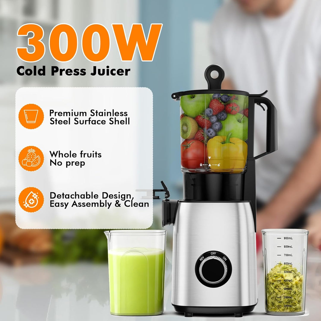 Kismile Juicer Machines with 5.4" Large Feed Chute 27120KJU0 - Kismile