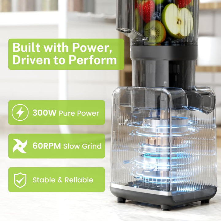 Kismile Juicer Machines with 5.4" Large Feed Chute 27120KJU0 - Kismile