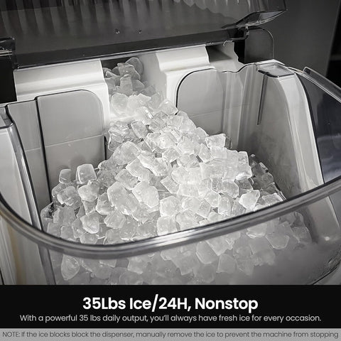 Kismile Nugget Countertop Ice Maker Z5815NB - Kismile