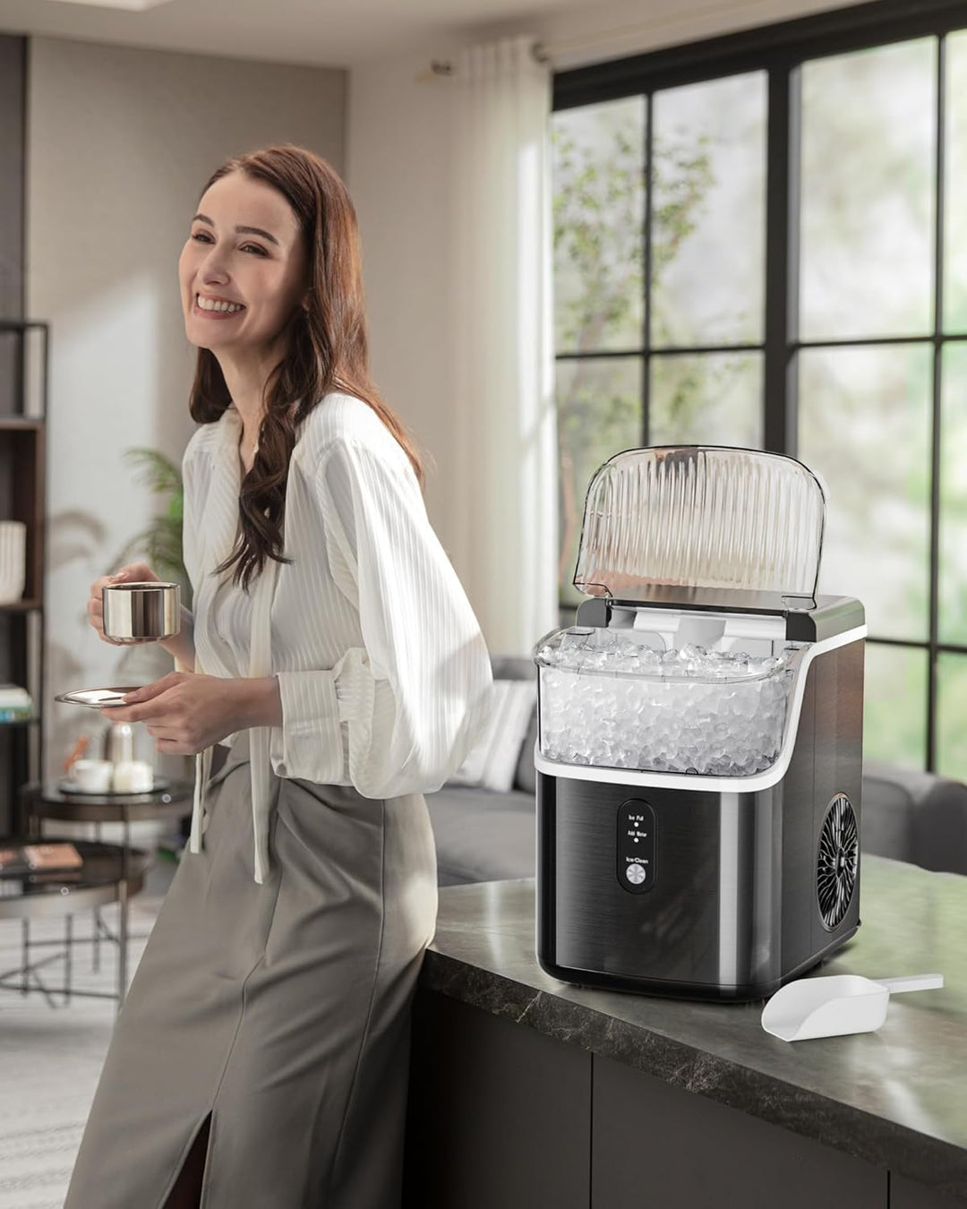 Kismile Nugget Countertop Ice Maker Z5815NB - Kismile