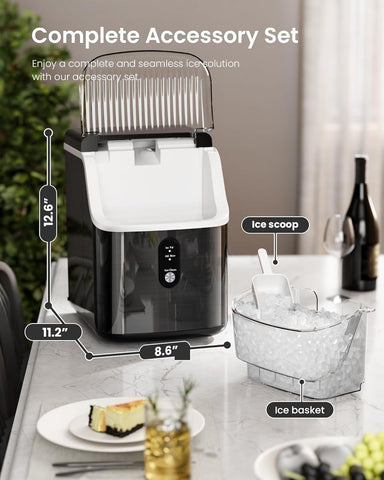 Kismile Nugget Countertop Ice Maker Z5815NB - Kismile