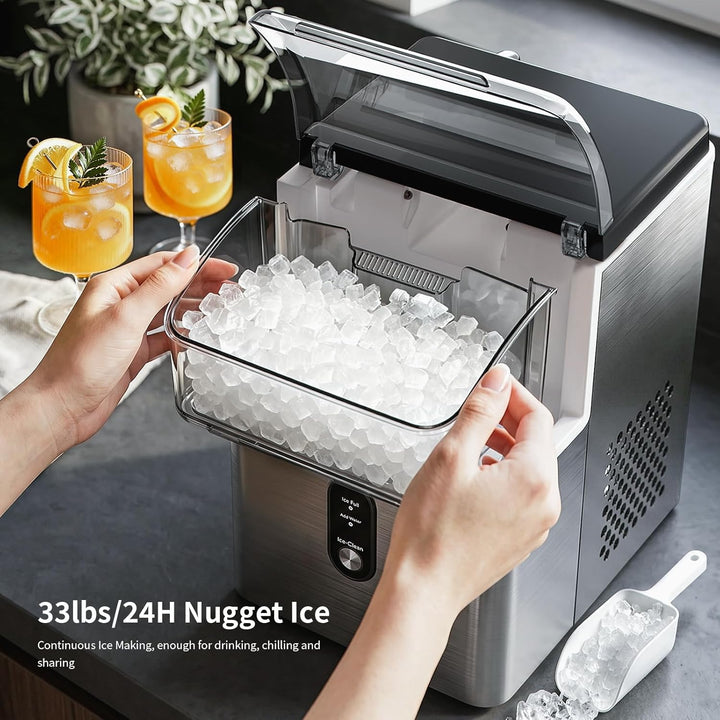 Kismile Nugget Ice Makers Countertop IM5815NB - Kismile
