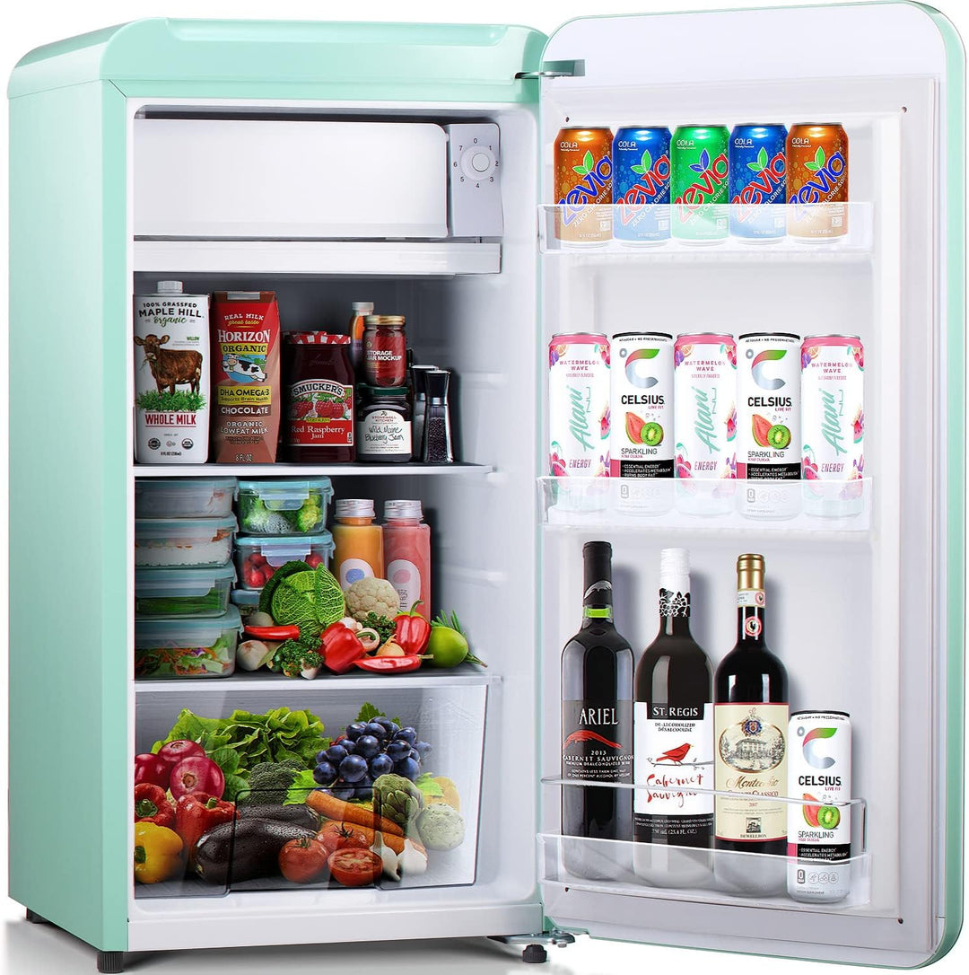 Kismile Retro Mini Fridge with Freezer F6891 - Kismile