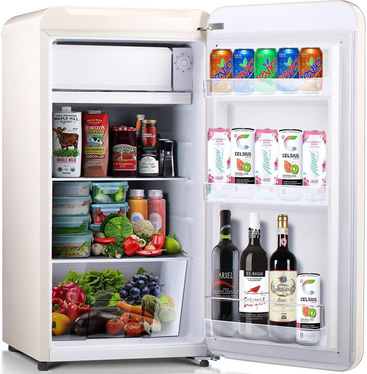 Kismile Retro Mini Fridge with Freezer F6891 - Kismile