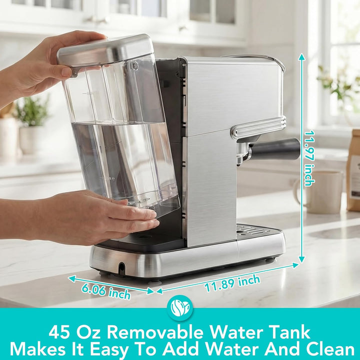 Kismile Stainless Steel Espresso Machine 94223KCM0 - Kismile