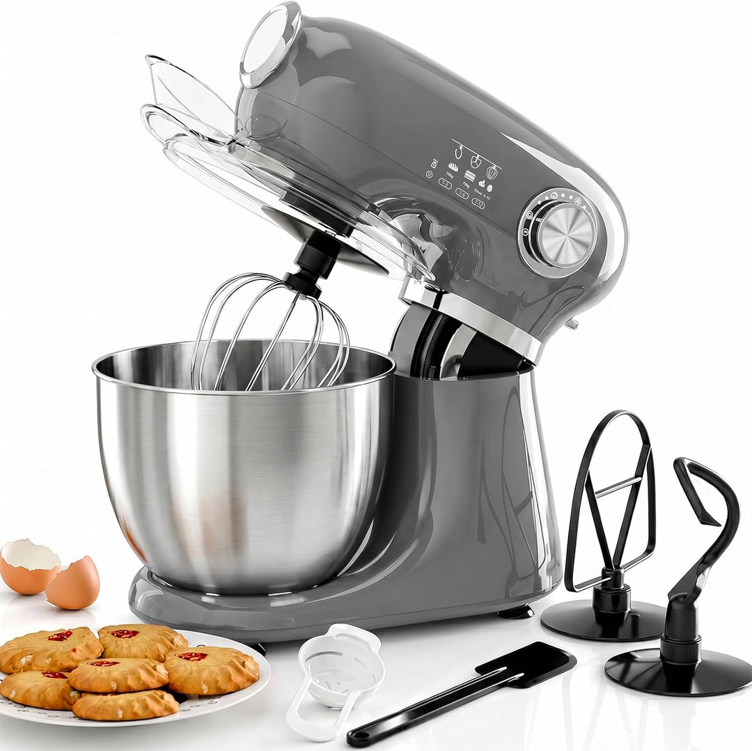 Kismile Stand Mixer, 5.5-Quart Electric Mixer with 12 Speeds CF3715 - Kismile