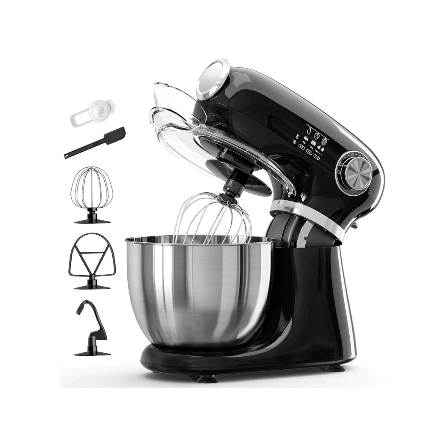 Kismile Stand Mixer, 5.5-Quart Electric Mixer with 12 Speeds CF3715 - Kismile