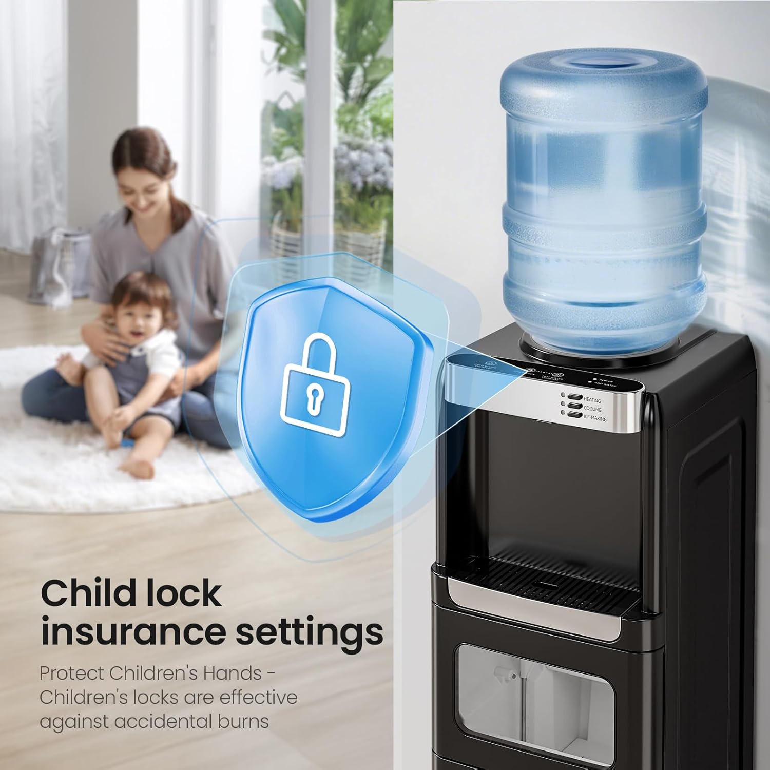 Kismile Water Cooler Dispenser with Ice Maker - Kismile