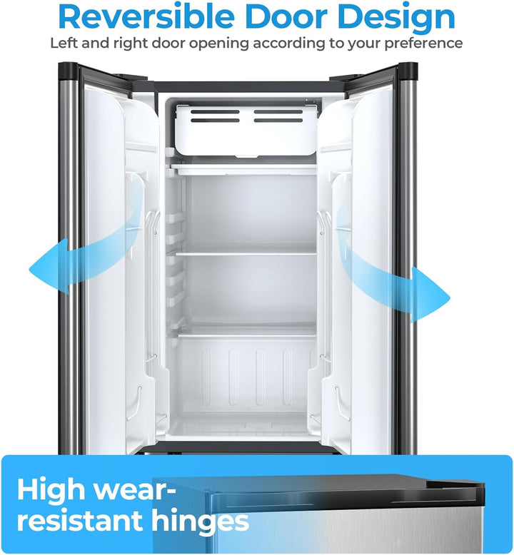 Mini Compact Refrigerator with Freezer, 2.6 Cu.Ft 58070RRE0 - Kismile