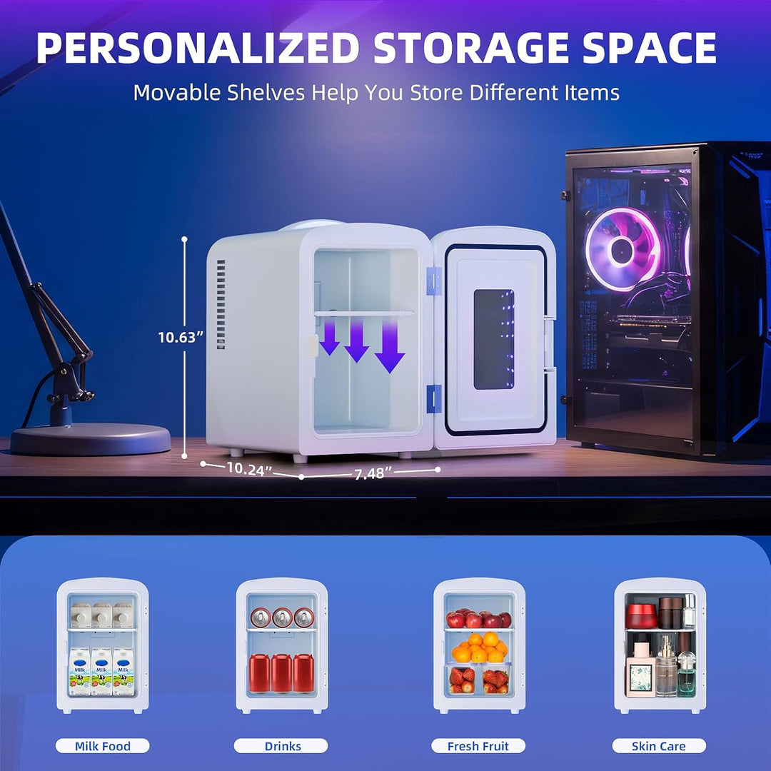 Mini Compact Refrigerator with Gaming Light F3404L - Kismile