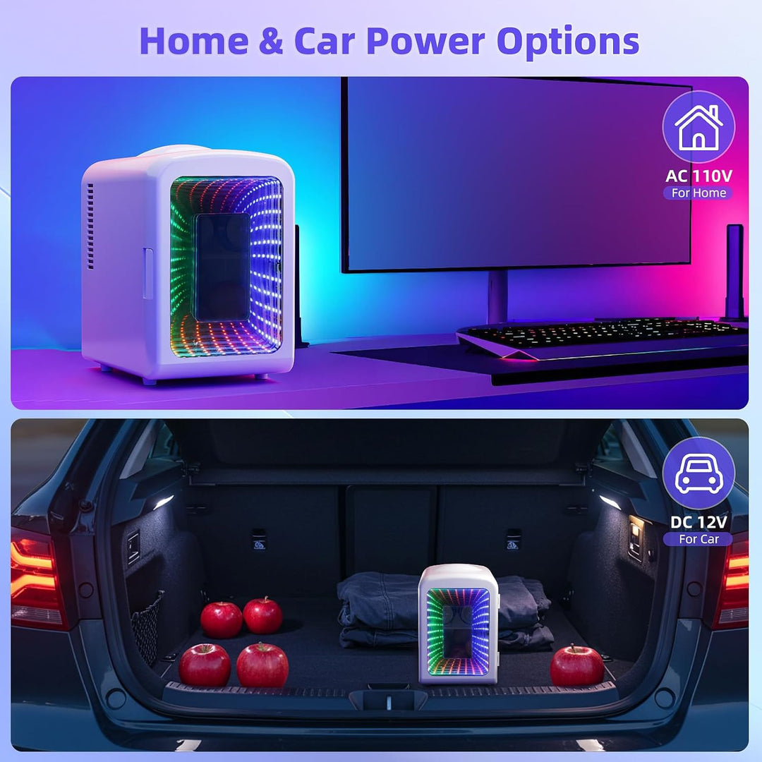 Mini Compact Refrigerator with Gaming Light F3404L - Kismile
