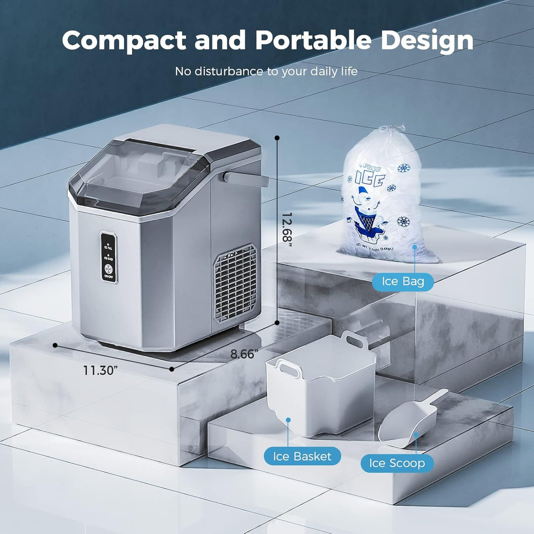 Nugget Pebble Ice Maker Countertop Z5815NA - Kismile