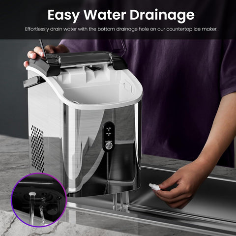 Nugget Sonic Ice Maker Stainless Steel Z5815SNH - Kismile