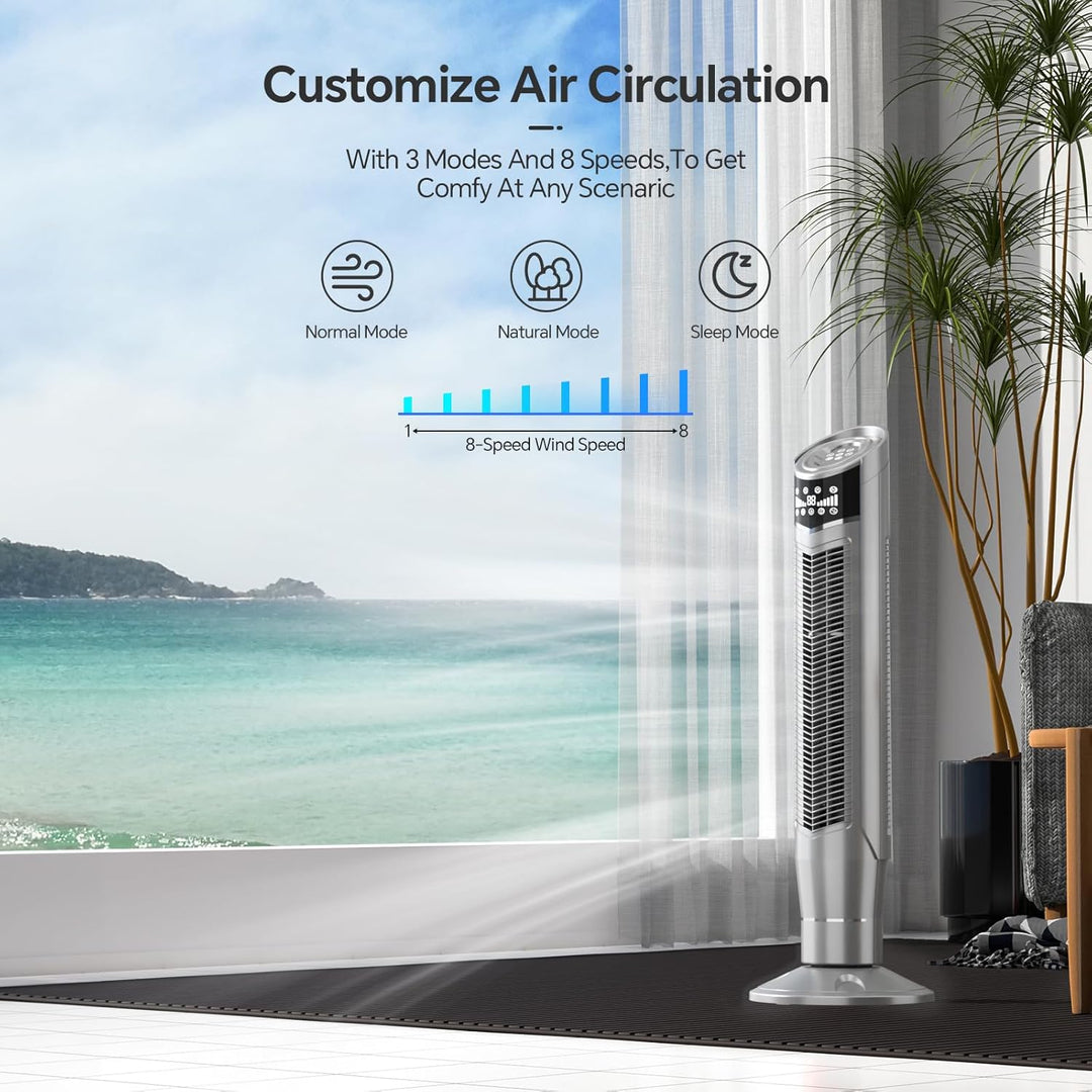 Portable Oscillating Tower Fan - Kismile