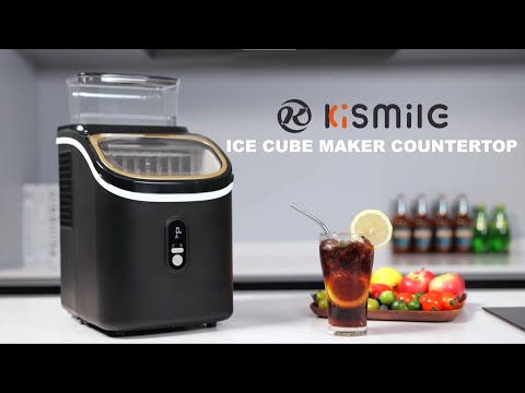 Kismile Ice Maker Countertop, Portable Ice Cube Maker Machine Z5813AF