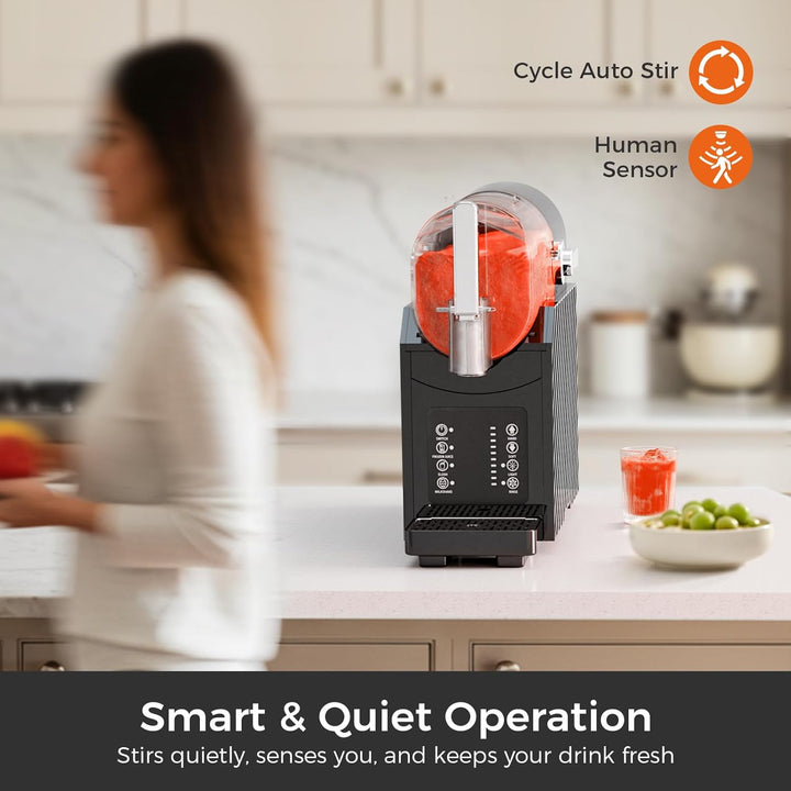 Slushie Machine for Home, Frozen Drink Maker with 3 Preset Modes Frozen Juice Slush Milkshake 58018RBM0 - Kismile