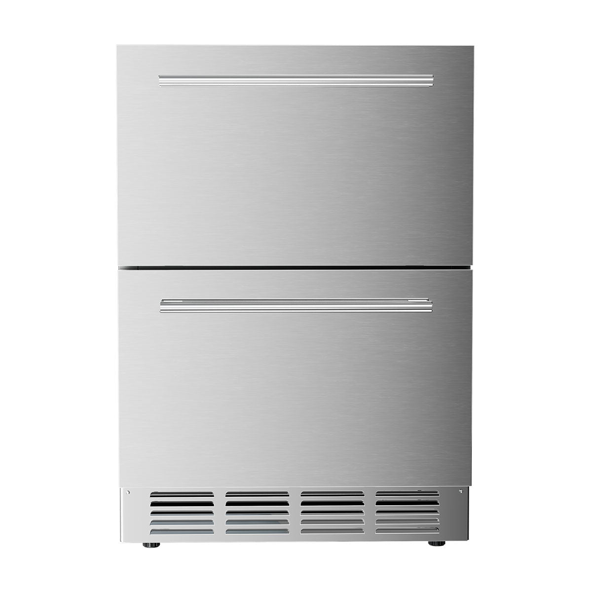 Under Counter Refrigerator, 24 Inch Double Drawer Beverage Fridge F58145 - Kismile
