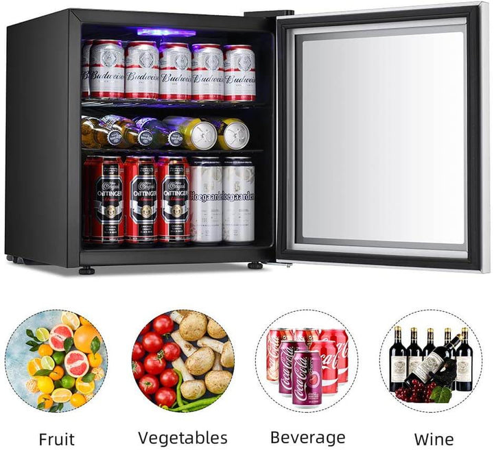 1.6 Cu.ft Mini Beverage Refrigerator and Cooler - Kismile
