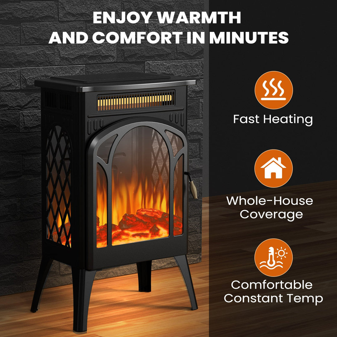 16" Free Standing Electric Fireplace Stove S180 - Kismile